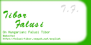 tibor falusi business card